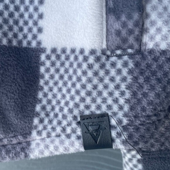 Liv Outdoor Gray Plaid Spectral Shirt Jacket Hood Size L - Picture 4 of 5